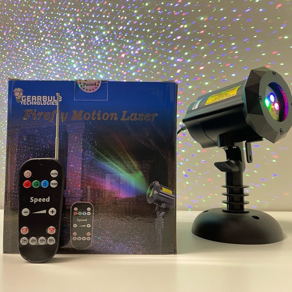 Lightshow RGB Firefly Star Laser Motion Shower Projection Lights Xmas Light Show
